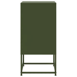 ZNTS Bedside Cabinet Olive Green 36x39x78 cm Steel 846574