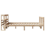 Bed Frame without Mattress 160x200 cm Solid Wood Pine 3305765