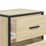 ZNTS Wall-mounted Bedside Cabinet Sonoma Oak 40x31x39.5 cm 848726