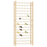 ZNTS Wine Rack for 96 Bottles Gold Metal 340915