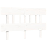 Senior Bed without Mattress White 140x200 cm Solid Wood 3195417