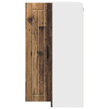 Wall Corner Cabinet LUCCA Old Wood 57 x 57 x 100 cm 885173