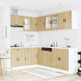 11 Piece Kitchen Cabinet Set Porto Sonoma Oak Engineered Wood 3314904