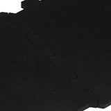Rubber Floor Tiles 16 pcs Black 16 mm 30x30 cm 155671