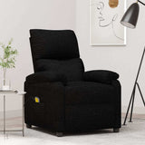 Massage Chair Black Fabric 342461