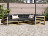 4 Piece Garden Sofa Set Impregnated Wood Pine 3299411