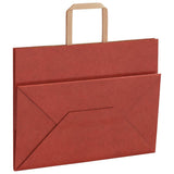 Paper Bags 250 pcs with Handles Red 32x17x25 cm 4101985
