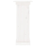 Flower Stand White 40x40x90 cm Solid Wood Pine 823635