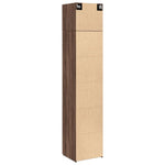 Slim Storage Cabinet Brown Oak 45x42.5x225 cm Engineered Wood 3281293