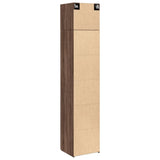 Slim Storage Cabinet Brown Oak 45x42.5x225 cm Engineered Wood 3281293
