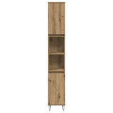 Bathroom Cabinet Artisan Oak 30x30x190 cm Engineered Wood 857203