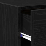 Sideboard with Drawer Black Oak 50 x 42.5 x 93 cm 868761