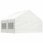 Gazebo with Roof White 4.46x5.88x3.75 m Polyethylene 3155494