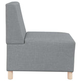 Modular Sofa Unit Armless 3 pcs Light Grey 55 x 74 x 82 cm 3399792