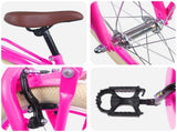 Kids Bike 22 Inches for 7-12 Years Old Dark Pink 42009192