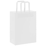 Paper Bags 250 pcs with Handles White 21x11x28 cm 4101839