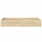 Bed Frame without Mattress Sonoma Oak 135x190 cm Double 3281037