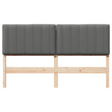 Upholstered Headboard Brown and Light Grey 160 cm 880168