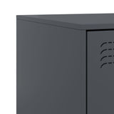 ZNTS Bedside Cabinet Anthracite 34.5x39x44 cm Steel 841623