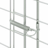 Rabbit Cage Silver 400 x 100 x 210 cm Galvanised Steel 42019243