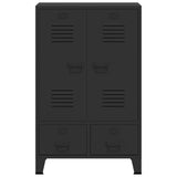 Wardrobe Metal Industrial Style 67x35x107 cm Black 245960