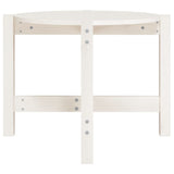 Coffee Table White 62.5x45 cm Solid Wood Pine 822303