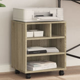 Printer Stand with Wheels Sonoma Oak 41x32x48 cm 840620
