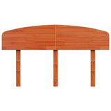 Headboard Wax Brown 135 cm Solid Wood Pine 842509