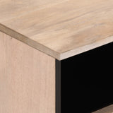 TV Cabinet White 70x34x46 cm Solid Wood Mango 377444