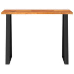 Console Table with Live Edge 110x35x80 cm Solid Wood Acacia 353296
