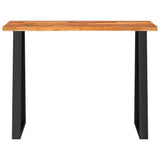 Console Table with Live Edge 110x35x80 cm Solid Wood Acacia 353296