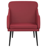 Armchair Wine Red 63x76x80 cm Faux Leather 351428