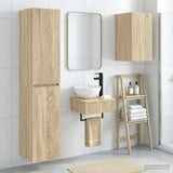 Bathroom Furniture Set 3 pcs Sonoma Oak 33 x 34.5 x 160 cm 3406045