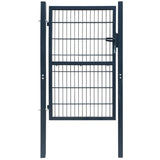 2D Fence Gate Anthracite Grey 106 x 210 cm 141744