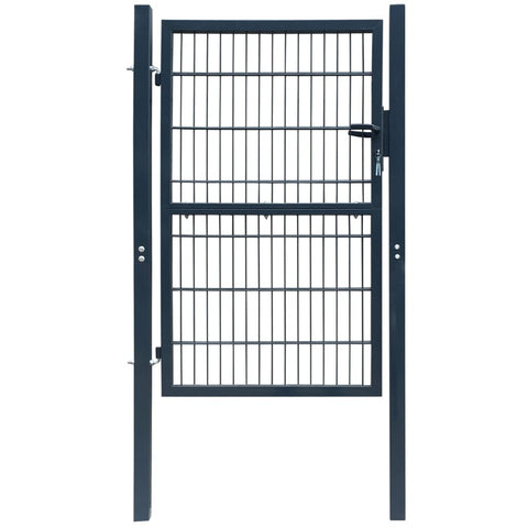 2D Fence Gate Anthracite Grey 106 x 190 cm 141743