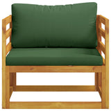 Sectional Armchair with Cushions 100% polyester Solid Acacia 42028322