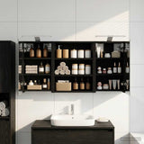 Bathroom Cabinet Set 3 pcs 100 x 10.5 x 50 cm Engineered wood 3403689