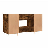 Desk Smoked Oak 140x50x75 cm Engineered Wood 829537