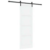 Sliding Door Manual White and black 78 x 232 cm 3333195