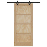 Sliding Door ORKDAL Natural 86 x 198.5 cm Solid Pine Wood 3445546