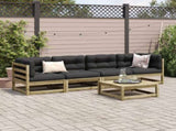 5 Piece Garden Sofa Set Impregnated Wood Pine 3299282