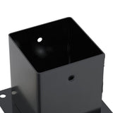Post Bases Square 12 pcs Anthracite 121x121 mm Powder-coated Steel 42000033