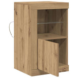 LED Sideboard 2 pcs Artisan Oak 41 x 37 x 67 cm Engineered Wood 863021