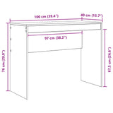 Desk White 100 x 40 x 76 cm 869402