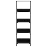 Bookshelf Black Oak 50x33x153cm Engineered Wood 882756