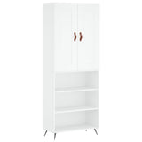 Highboard White 69.5x34x180 cm Engineered Wood 3200041