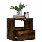 Wall-mounted Bedside Cabinets 2 pcs Smoked Oak 40x31x39.5 cm 848739