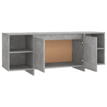 TV Cabinet Concrete Grey 130x35x50 cm Engineered Wood 809588