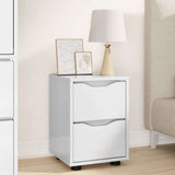 Bedside Table with Drawer High Gloss White 30.5 x 30 x 43 cm 888805