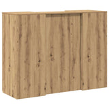 Reception Desk Artisan Oak 135x50x103.5 cm Engineered Wood 3324195